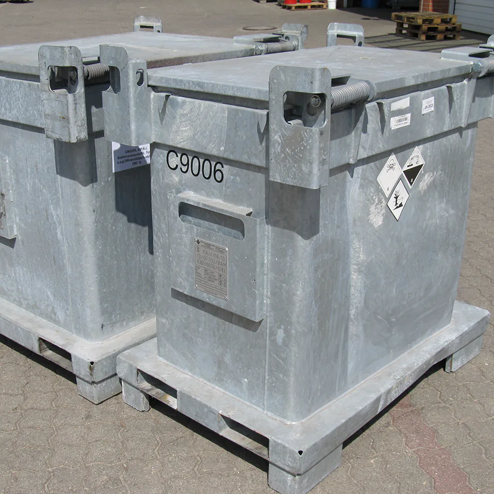 Sonderabfallcontainer für Gefahrstoffe